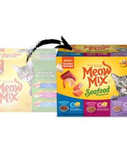 Meow Mix Seafood Selections Wet Cat Food, Variety Pack, 2.75 Ounce Cup (Pack of 24) Variety Pack: Seafood Selections 2.75 Ounce (Pack of 24) 28 81kaZ0NAhBL