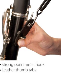 Pro-Tec Clarinet Neck Strap, 20” Length (Model NCS3), Black, Regular 12 81kc4A8EyEL