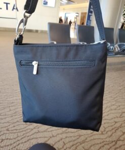 Travelon Anti-Theft Classic Mini Shoulder Bag, Black, One Size, 8.5 x 8.5 x 2 56 81keY24wcpL