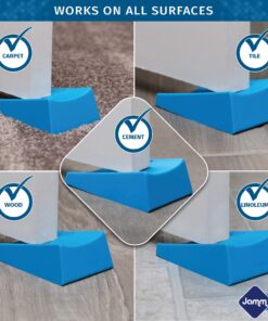 Jamm Door Stopper | Door Stop Wedge Holds Doors Open in Both Directions | Premium Non Rubber Non Slip Hardware | Standard Size | Honey Beige - 1 Pack 17 81khRAKS3HL 1