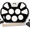 RockJam Portable Electronic Roll up Drum Kit with, Power Supply, Foot Pedals, Headphone Jack, and Drumsticks, inch (RJ758) No Built-In Speaker 21 81ki6IH6qpL