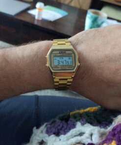 Digital Sports Watch Men's Women Water Resistant Outdoor Stainless Steel Band Electronic Square LED Back Light Wristwatch Gold 1123 35 81ki7JDtvwL