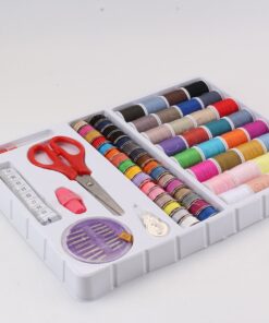 Michley Sewing Kits with100 Pieces, 32 Bobbins in, 1.0-inches by 8.0-inches by 9.8-inches, Multi-Color 1.00 x 8.00 x 9.80 inches 16 81klD5M52LL