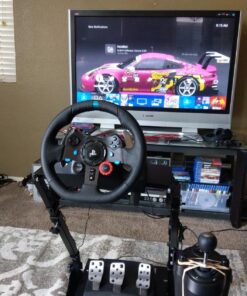 Slendor Racing Steering Wheel Stand for Logitech G920, G25, G27, G29 Wheel, Gaming Wheel Stand Driving Simulator Cockpit Pedal and Shifters Not Included. 22 81kluDRDXOL