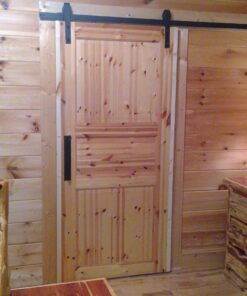 SMARTSTANDARD 13 Feet Heavy Duty Double Door Sliding Barn Door Hardware Kit - Smoothly and Quietly -Easy to Install -Includes Step-by-Step Installation, Fit 36"-40" Wide Door Panel(J Shape Hanger) 46 81ko94VabhL