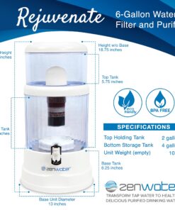 Zen Water Systems Countertop Filtration and Purification System, 6-Gallon 22 81konB e4yL