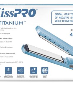 BaBylissPRO Nano Titanium Ionic Flat Iron Hair Straightener, Hair Straightener Iron for Professional Salon Results and All Hair Types 1-1/4 Inch 35 81kpbBd2fkL