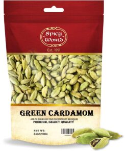 Spicy World Green Cardamom Pods 3.5 Oz - As Seen on Tik Tok - Premium Quality Whole Green Cardamom Pods | Vegan | Large | Aromatic Cardamon 3.5 Ounce (Pack of 1) 23 81kqWoQJ0L