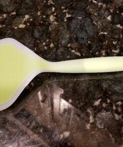 Minchsrin Silicone Wrapped Plastic Fish Spatula Pancakes Shovel Non-Stick Heat-Resistant Wide Flat Turner For Egg Tamales Pizza (Green) Green 1 24 81kr7z25oYL