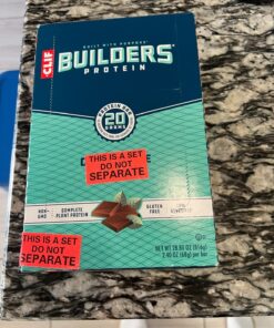 CLIF BAR - BUILDERS Protein Bar Variety Pack, 20 Grams of Protein, Helps Build & Repair Muscles, Replenishes Energy, Zero Trans Fat, Gluten-Free, Non-GMO (2.4 oz Per Bar, 2 of Each Flavor, 14 Count) 15 81ku3oVvVL
