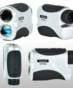 SereneLife Advanced Golf Laser Rangefinder - 546.2 Yard Digital Accuracy Distance Meter with Pinsensor Technology, 6X Magnification and 2 Modes for Hunting, Shooting, Archery and More - SLGRF20SL Standard 11 81kucgOQYVL