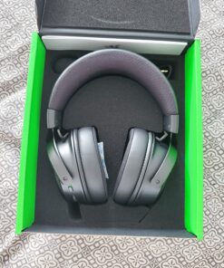 Razer Kraken V3 HyperSense Wired USB Gaming Headset w/Haptic Technology: Triforce Titanium 50mm Drivers - THX Spatial Audio - Hybrid Fabric & Leatherette Memory Foam Cushions - Detachable Mic 67 81kv323PG2L