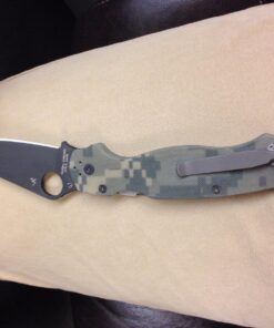 Spyderco Para Military 2 Signature Camo Knife with 3.42" CPM S30V Black Steel Blade and Durable G-10 Handle - PlainEdge - C81GPCMOBK2 42 81kvmx81kXL