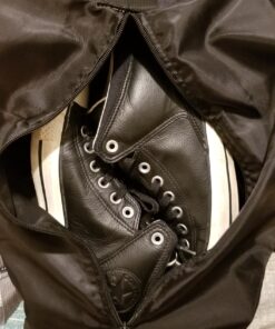 YAMIU Travel Shoe Bags Set of 4 Waterproof Nylon with Zipper for Men & Women, Black 4 Pack - Black 50 81kwO5bhyVL