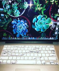 MOSISO Silicone Keyboard Cover Compatible with MacBook Air 13 inch A1466 A1369 2010-2017&Compatible with MacBook Pro 13/15 inch (with/Without Retina Display, 2015 or Older Version), White Marble 28 81kxYfGvYL 1