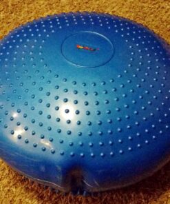 AppleRound Air Stability Wobble Cushion with Hand Pump, 13.5in/34cm Diameter, Balance Disc for Adult, Sensory Wiggle Seat for Kid Blue 34 81kxaWvXUNL