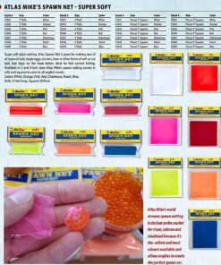 Atlas Mike's Fishing Super Soft Spawn Net 3" X 3" Squares Orange 9 81kxb1dqj3L