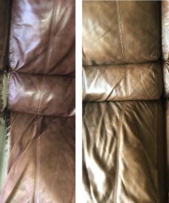 The Original Leather Recoloring Balm by Furniture Clinic - 16 Color Options - Leather Repair Kit for Furniture - Restore Couches, Car Seats, Clothing - Non-Toxic Leather Repair Cream (Medium Brown) Medium Brown 52 81kxqXSn3eL