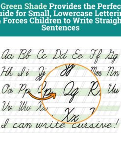 Channie’s Easy Peasy Cursive Handwriting Workbook for Kids, Tracing & Cursive Writing Practice Book, 80 Pages Front & Back, 40 Sheets, Grades 1st – 3rd, Size 8.5” x 11” 17 81kz6djTyQL