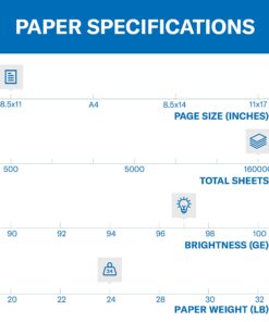 Hammermill Printer Paper, Premium Multipurpose Paper 24 lb, 8.5 x 11-1 Pallet (160,000 Sheets) - 97 Bright, Made in the USA, 105810P Pallet | 160k Sheets 12 81kzgqZ6kAL