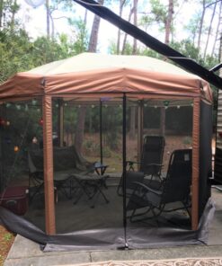 Coleman Back Home Screen Canopy Tent with Instant Setup, Outdoor Gazebo for Bug-Free Lounging, Shelter Fits Over Picnic Tables for Parties, Events, Tailgating, Picnics, & More 12 X 10 Ft 44 81l eLgpY L