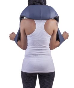 Bruntmor Cordless Rechargeable Neck & Back Pain Relief Products | Shiatsu Massager 3-D Deep Kneading Portable Full Body Massager Back Massager for Back Pain with Heat | Ideal for Relieving Shoulder 23 81l jfr 9WL