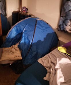 2-Person Camping Tent – Includes Rain Fly and Carrying Bag – Lightweight Outdoor Tent for Backpacking, Hiking, or Beach by Wakeman Outdoors Dome Blue 56 81l0bOkJPoL