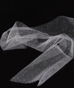 Sparkling Tulle Ribbon Roll Glitter Tulle Spool, 6 Inches by 25 Yards for Christmas Wedding Gift Wrapping Tutu Skirt, Party Decoration Silver 19 81l0v9V0eYL