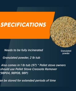 Rutland Creosote Remover, Fireplace, Wood Stove & Chimney Cleaner, 2 lb Tub 21 81l1R2CPNYL