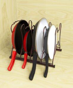 Simple Houseware Cabinet Pantry Pot and Pan Organizer Holder Rack, Bronze 29 81l54VmKCqL