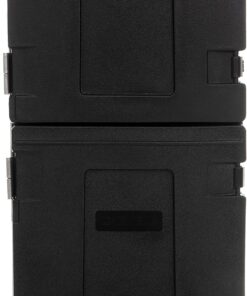 Carlisle FoodService Products Cateraide Insulated Front Loading Food Pan Carrier Double Carrier with Casters and Handles for Catering, Events, And Restaurants, Plastic, 10 Full Pans, Black 22 81l5QhXV9HS