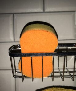 iDesign Gia Stainless Steel Dish Sponge Holder Basket with Suction Cups, Ideal for Kitchen Sinks and Bathroom Organization, Set of 1, Polished 43 81l6yvXIEL