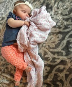 Hudson Baby Unisex Baby Cotton Muslin Swaddle Blankets, Pink Sheep, 2-Pack 13 81l7IHQSlPL