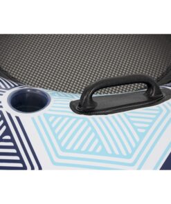 Bestway CoolerZ Rapid Rider Inflatable 2 Person Blow Up Pool River Tube Lake Lounger Float with Cup Holders, Handles, Backrest and Mesh Bottom, Blue 15 81l9cK8umwL