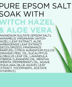 Dr Teal's Pure Epsom Salt, Clarify & Smooth with Witch Hazel & Aloe Vera, 3lbs (Packaging May Vary) 20 81lAJhszFHL