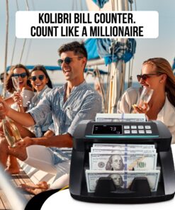 KOLIBRI Money Counter Machine with Advanced Counterfeit Detection & LCD Display | 1,500 Bills per Minute Cash Counter | Add and Batch Modes | 3-year Warranty, 24/7 US Customer Support (2024 Model) 20 81lAmpK7zrL 4