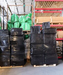 PofA Plastic Stretch Wrap Film Roll, 4 Pack 17” Black 1100 feet 80 Gauge (20 Micron) Industrial Heavy Duty Plastic Shrink Wrap Roll for Packing, Shipping, Pallet, Cling, Furniture, Moving Supplies 4 ROLLS BLACK 14 81lBqYHKG1L 1