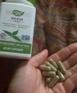 Nature's Way Herbal Neem Leaf, Traditional Ayurvedic Intestinal Remedy*, 100 Vegan Capsules 39 81lCHElxPpL