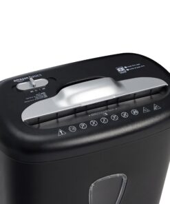 Alternative view of Amazon Basics 8 Sheet Cross Cut Paper and Credit Card Shredder with 4.1 Gallon Bin, Black