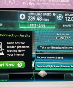 ARRIS Surfboard SBG6580-2 8x4 DOCSIS 3.0 Cable Modem/Wi-Fi N600 (N300 2.4Ghz + N300 5GHz) Dual Band Router - Retail Packaging Black (570763-034-00) 23 81lCTyn01RL
