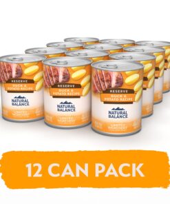 Natural Balance Limited Ingredient Adult Grain-Free Wet Canned Dog Food, Reserve Duck & Potato Recipe, 13 Ounce (Pack of 12) 15 81lDfQb97lL