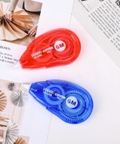 Vobou Whiteout Correction Tape, Easy To Use Applicator for Instant Corrections Correct Wrong Writing At Any Time, For school, Office (Red and Blue, 12pack, 6M/256" x 0.2") Blue/Red 32 81lELJ0l bL