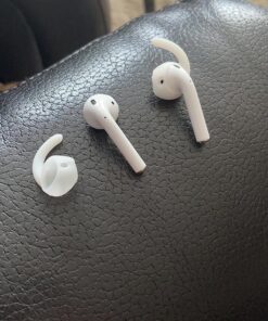 KeyBudz EarBuddyz 2.0 Ear Hooks and Covers Accessories Compatible with Apple AirPods Gen 1 & 2 or EarPods Headphones/Earphones/Earbuds (3 Pairs) (Clear) Clear 47 81lEY1kLYdL