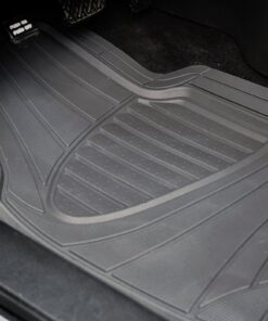 Armor All 78844 3-Piece Gray Rubber Full Coverage Trim-to-Fit Floor Mats for Cars, Trucks and SUVs Grey 9 81lFHlfrPL
