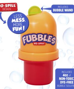 Fubbles Bubbles No-Spill Bubbles Tumbler | Bubble toy for babies toddlers and kids of all ages | Includes 4oz bubble Solution and bubble wand (tumbler colors may vary) 19 81lGRxkpaCL