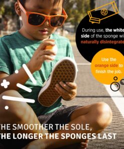 SneakERASERS Instant Sole and Sneaker Cleaner, Premium, Disposable, Dual-Sided Sponge for Cleaning & Whitening Shoe Soles (10 Pack) 29 81lGgKstZiL