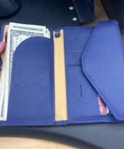 ZOPPEN Mulit-purpose Rfid Blocking Passport Holder Travel Wallet (Ver.4) Passport and Vaccine Card Holder ComboTri-fold Document Organizer Travel Essentials #2 Navy Blue 30 81lGoLZwsFL