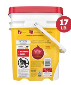 Purina Tidy Cats Light Weight, Low Dust, Clumping Cat Litter 24/7 Performance Multi Cat Litter - 17 lb. Pail 22 81lHBc162KL