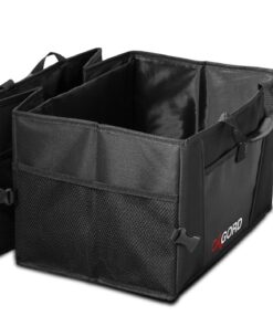 Car Organizer & Storage for Trunk - Collapsible, Sectional & Non-Slip - Consoles for SUV Truck Car Accessories - Automotive Cargo Caddy w/ Adjustable Straps Best for Women & Men Grocery Shopping Etc 28 81lI0jokq5L