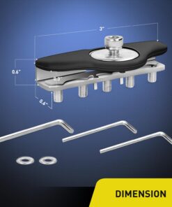 Alternative view of Nilight 90025B Led Light Bar Mounting Brackets 2pcs Universal Hood Led Work Light led Pods Mount Bracket Clamp Holder for SUV Truck Off Road Installed No Need Drilling, 2 Years Warranty,Black